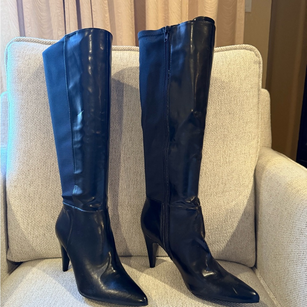 Calvin Klein Black Heeled Boots